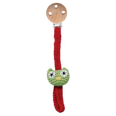 Schnullerkette Eule gehäkelt