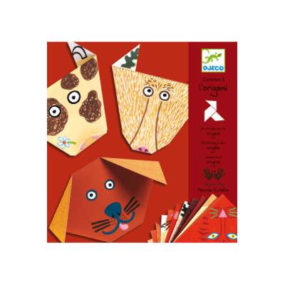 Djeco Sticker Bastelset Origami Tiere ab 4+