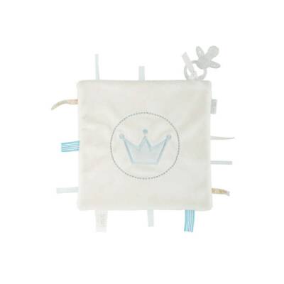 Baby Schmusetuch hellblau Krone Bambam