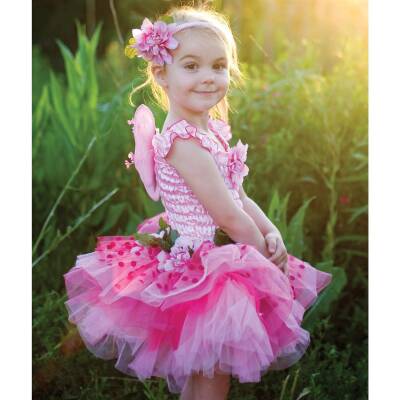 Kostüm Elfe Fee rosa 5-6 Jahre 110-116