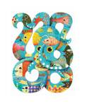 Djeco künstlerisches Puzzle für 7 jährige Kinder in Form eines Oktopuses