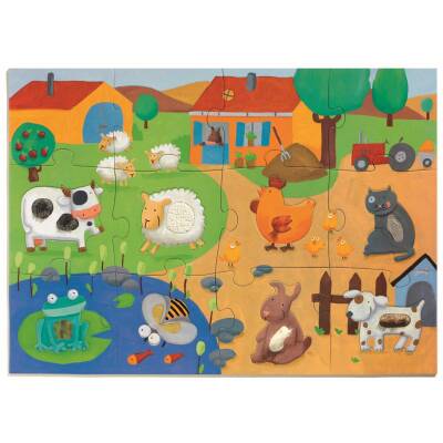 Grosses Tier Puzzle zum Ertasten Djeco