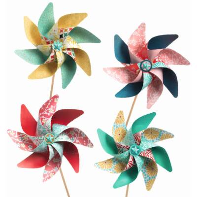 Djeco Windräder zum Basteln DIY Bastelset ab 5 J.