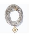Lumisha: Halskette Mini-Kristallkette silber 92cm