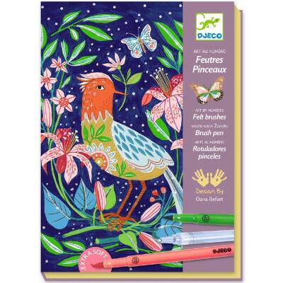 Djeco Bastelset mit Filzstiften Motiv Garten ab 7+