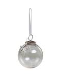 Chic Antique Weihnachtskugel aus Glas geschliffen mit...