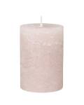 Chic Antique: Stumpenkerze rosa rustikal 10 x7 cm Ø