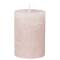Chic Antique: Stumpenkerze rosa rustikal 10 x7 cm Ø