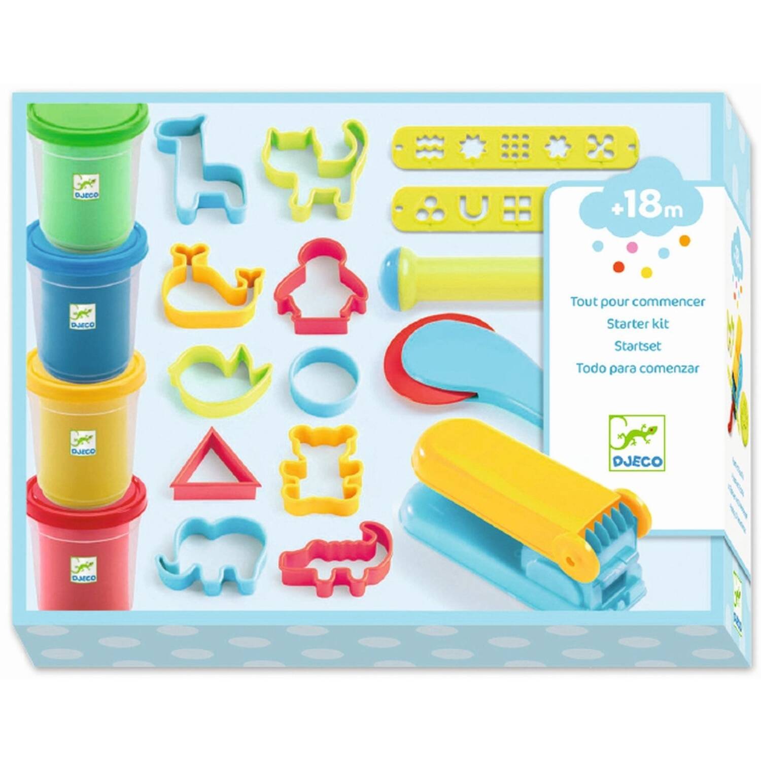 HEY CLAY 15 Dosen Knete Set - Lufttrocknend Für Kinder Ab 3 Jahren