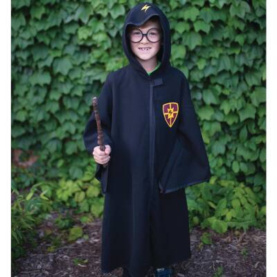 Great Pretenders Zauberer Kostüm Umhang Brille 5-7J.
