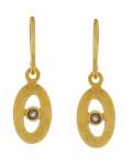 Muja Juma Ohrringe hängend oval mit Labradorite