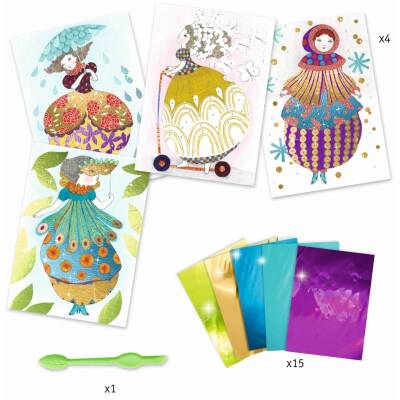 Djeco Bastelset Folienbilder Kreativ So pretty ab 7+