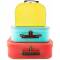 Sass & Belle Pappkoffer Retro einfarbig mittel 25x18x8cm