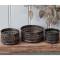 Chic Antique Kerzenhalter Messing mit Dekor Ø 10 cm - 5 cm hoch