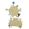 Silly U Schmusetuch mit Schnullerclip Cozy gelb