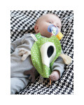 Silly U Schmusetuch mit Schnullerclip Cozy grün