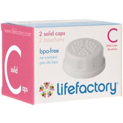 Lifefactory Zubehör Kappen Set für Babyflaschen Schraubverschlusskappen 2 Stck.