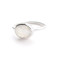Muja Juma Ring mit ovalem Edelstein silber Mondstein Größe 56