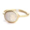 Muja Juma Ring in gold mit ovalem Mondstein