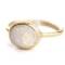 Muja Juma Ring in gold mit ovalem Mondstein