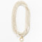 Lumisha Halskette Mini-Kristallkette ivory 92cm Blümchen versilbert