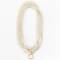 Lumisha Halskette Mini-Kristallkette ivory 92cm Blümchen vergoldet