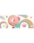 Djeco zeitgenössisches Mobile mit geometrischen Figuren aus Holz in zarten Farben