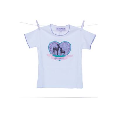 Kinder-T-Shirt  Glückskind weiß Trachten 110/116