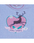 Kinder-T-shirt  Kleiner Wildfang grau Größe 92