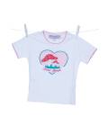 Kinder-T-shirt  Kleiner Glückspilz weiß 104