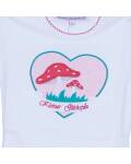 Kinder-T-shirt  Kleiner Glückspilz weiß 104