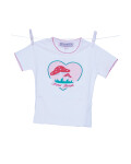 Kinder-T-shirt  Kleiner Glückspilz weiß Größe 74