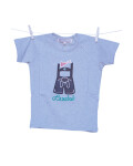 Kinder-T-shirt  Lausbub grau 80