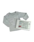 Eigenschaften-Shirt grau mit Stift Kjomizo blau