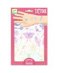 Djeco Tattoos Lucky Charms mit Metallic-Effekten