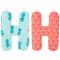 Lilliputiens Stoff-Buchstabe  H