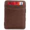 Hunterson Magic Strap Geldbeutel Leder RFID braun