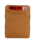 Hunterson Magic Strap Geldbeutel Leder RFID cognac