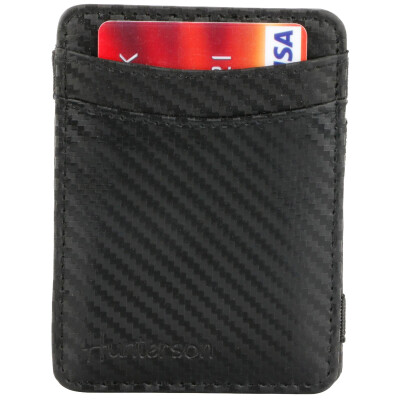 Hunterson Magic Strap Geldbeutel Leder RFID carbon