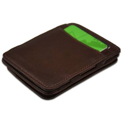 Hunterson Magic Strap Geldbeutel mit Kleingeldfach braun