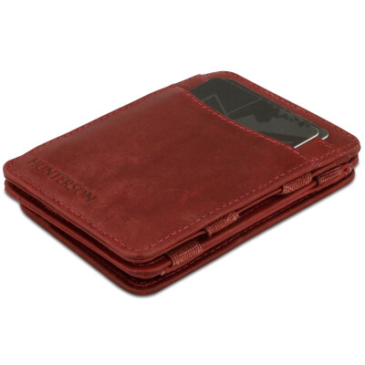 Hunterson Magic Strap Geldbeutel mit Kleingeldfach rot
