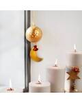 Madam Stoltz Mondanhänger für Weihnachtsdeko in gold
