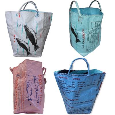 Beadbags Wäschesack/Allzwecktasche Fair Trade blau - Futter pink