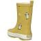Fresk Regenstiefel mit Pinguinen in ocker gelb