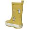 Fresk Regenstiefel mit Pinguinen in ocker gelb