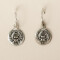 Muja Juma Ohrringe Coin Scarab silber