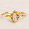 Muja Juma Ring gold oval braided plain Dots 52