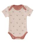 Fresk Baby Body Kurzarm rosa Pusteblume Bio Baumwolle 0-3...