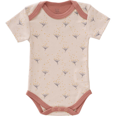 Fresk Baby Body Kurzarm rosa Pusteblume Bio Baumwolle 3-6 Monate - 62/68