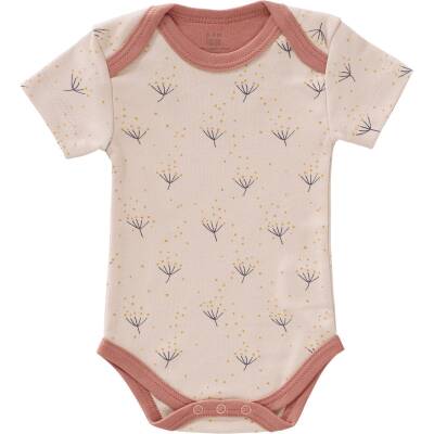Fresk Baby Body Kurzarm rosa Pusteblume Bio Baumwolle 6-12 Monate - 74/80